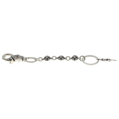 Chrome Hearts Clip No2 Ball Cross Key Chain Silver Key Holder — view 4