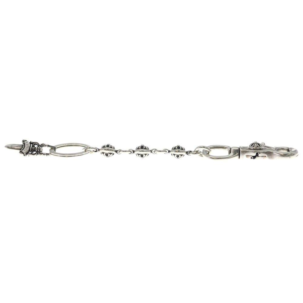 Chrome Hearts Clip No2 Ball Cross Key Chain Silver Key Holder — view 3