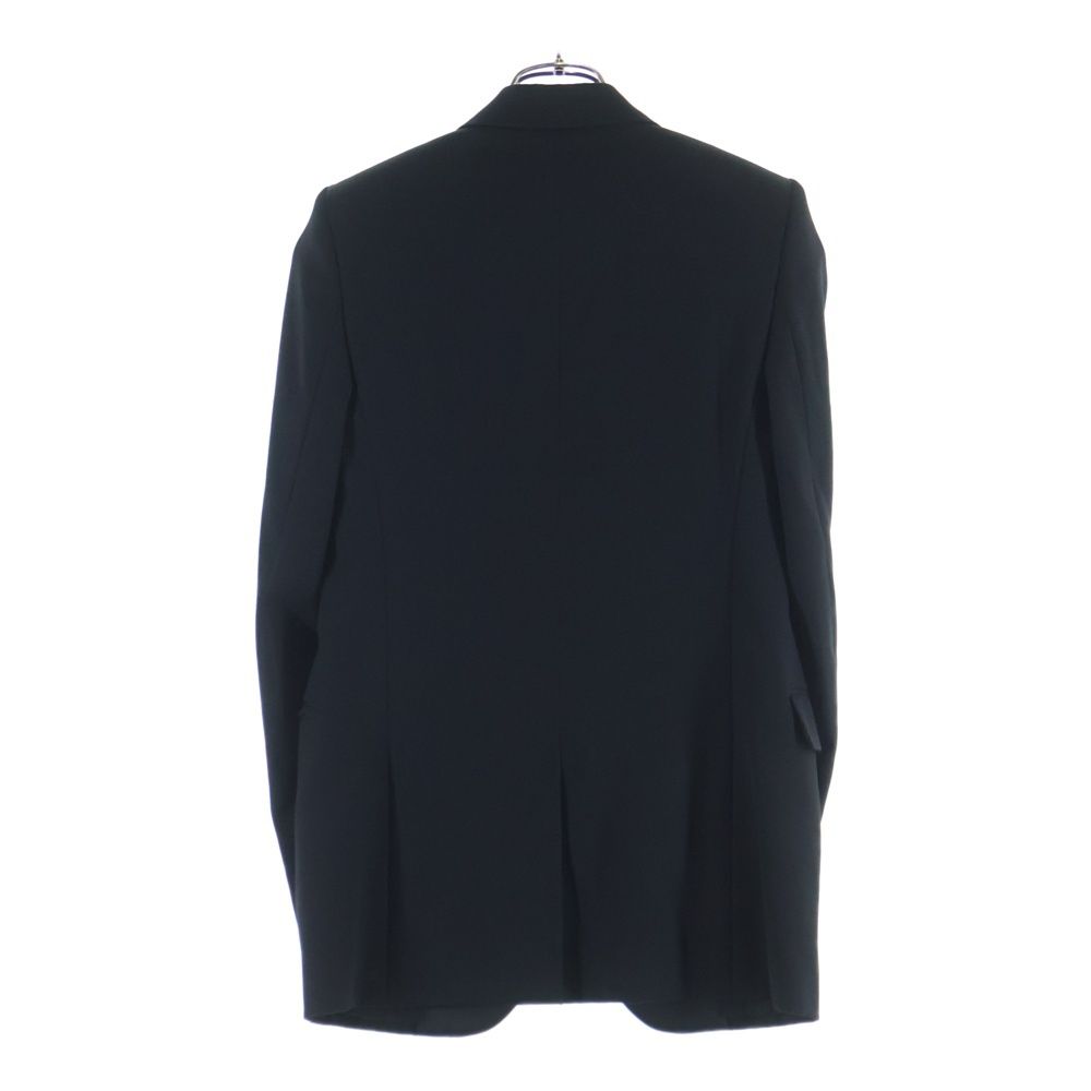 Saint Laurent Paris Lapel Contrast Smoking Tailored Jacket Black — view 2
