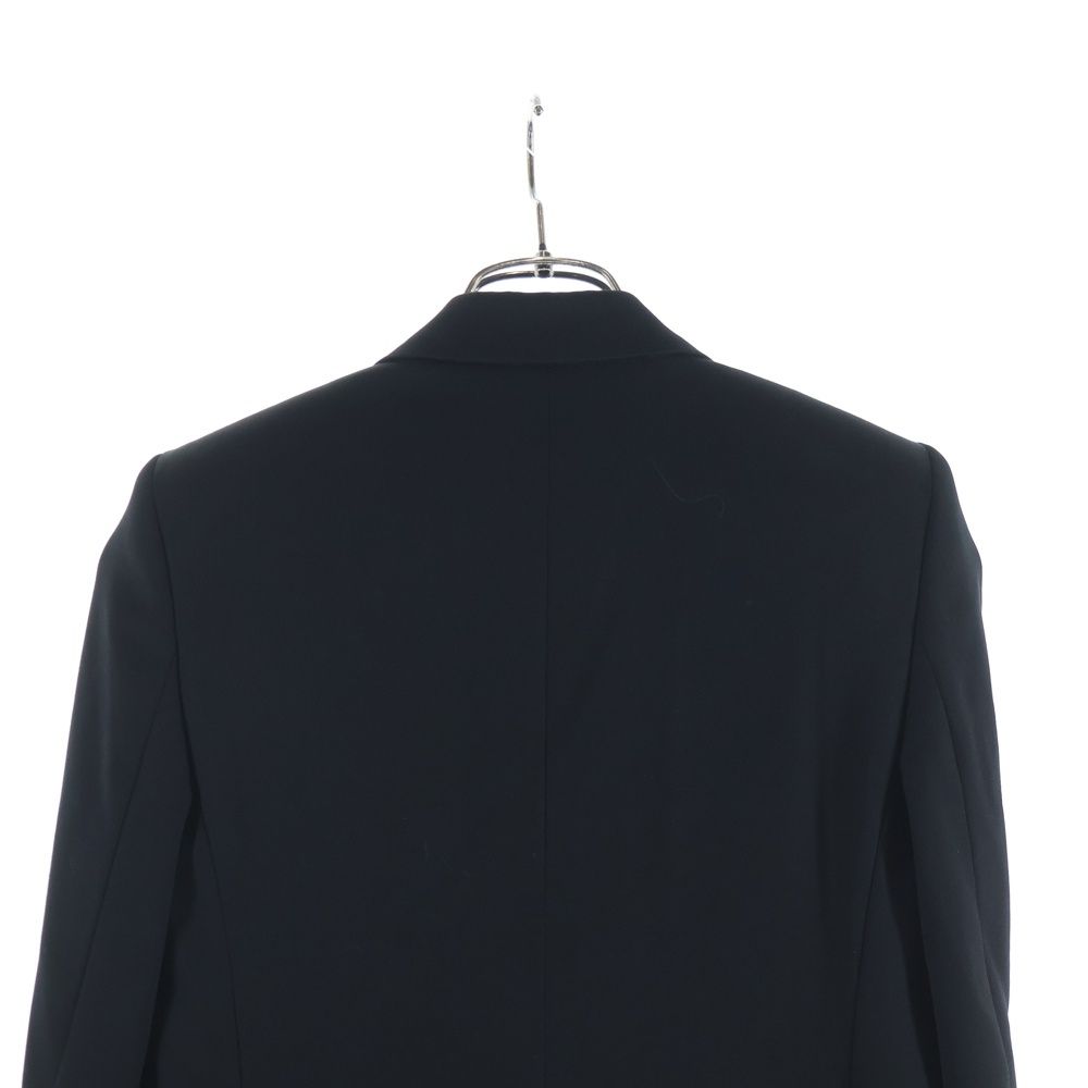 Saint Laurent Paris Lapel Contrast Smoking Tailored Jacket Black — view 4