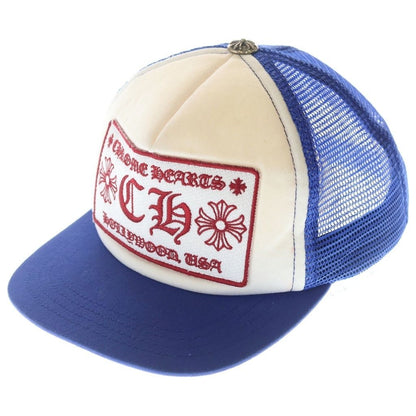 Chrome Hearts Trucker Cap CH Embroidery Mesh Trap Khaki Cap Hat Blue Red White