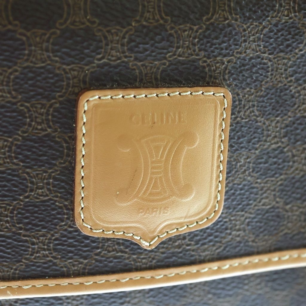 Celine Macadam Tote Brown Leather — view 5