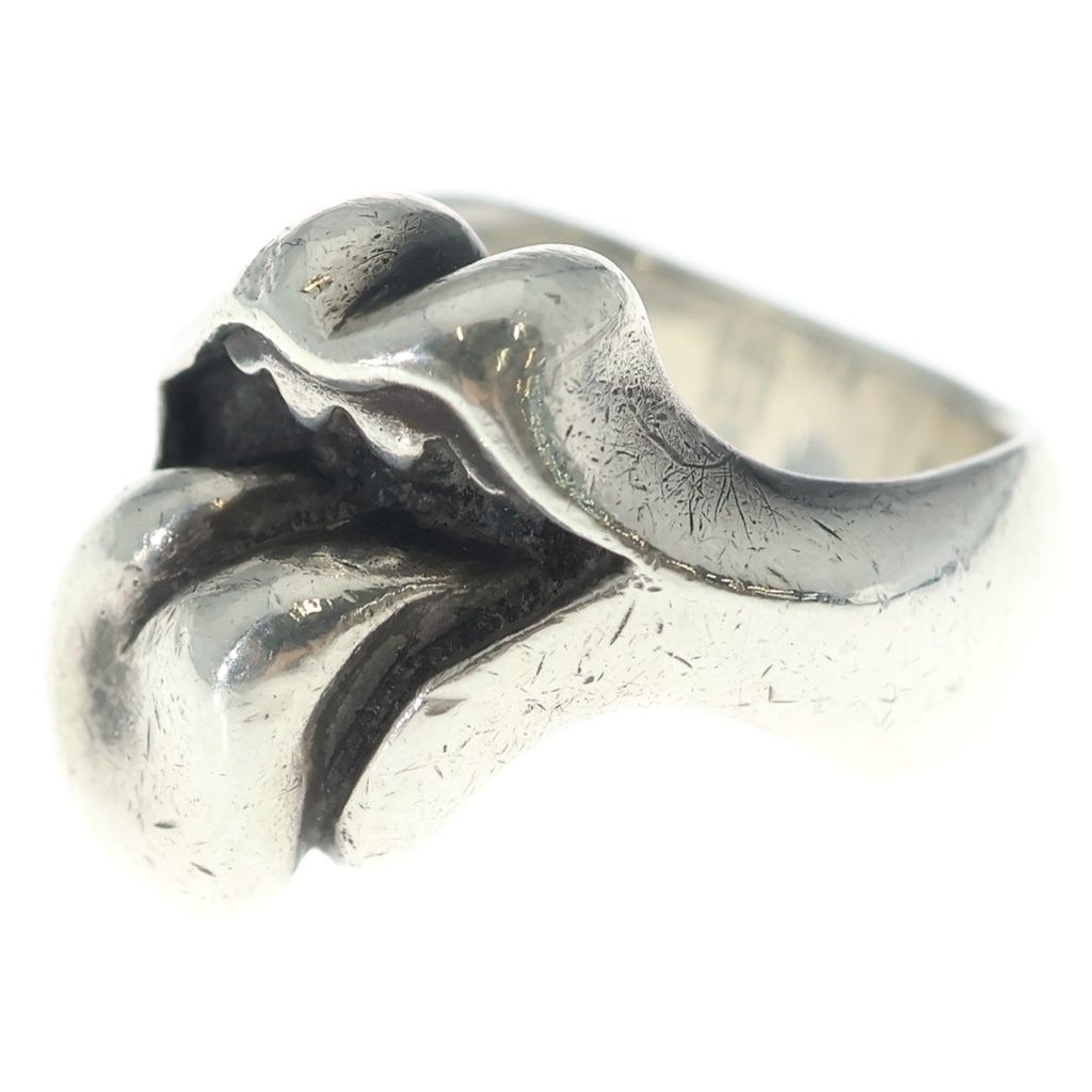 Chrome Hearts Lip Tongue Md Lip and Tan Silver Ring