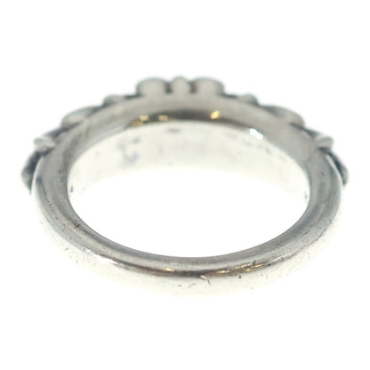 Chrome Hearts Baby Classic Floral Black Sling Silver Ring