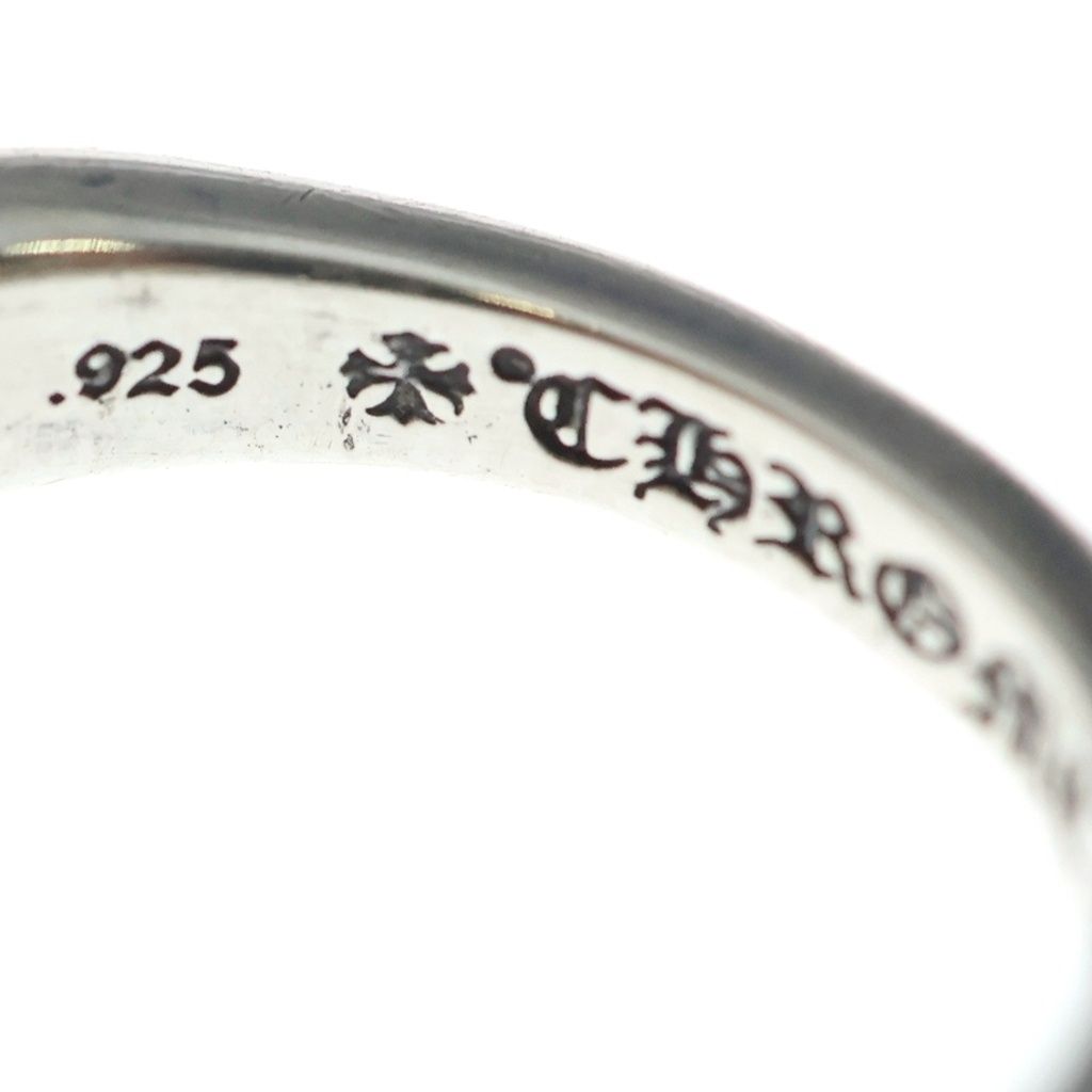 Chrome Hearts Baby Classic Floral Black Sling Silver Ring — view 5