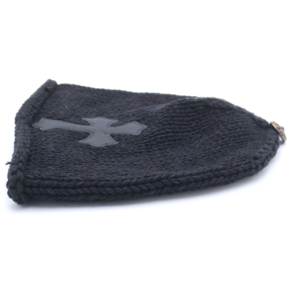 Chrome Hearts Beanie Cash Cross Patch Cashmi Abbey Knit Hat Black with — view 4
