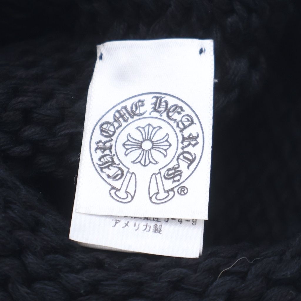 Chrome Hearts Beanie Cash Cross Patch Cashmi Abbey Knit Hat Black with — view 7