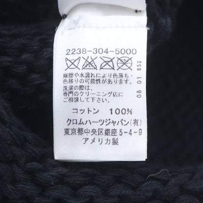 Chrome Hearts Beanie Cash Cross Patch Cashmi Abbey Knit Hat Black with — view 8