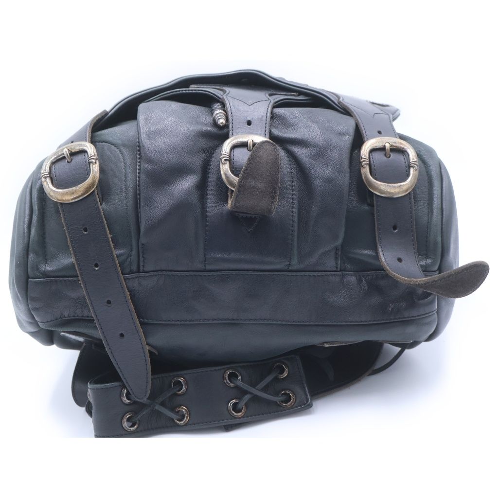 Chrome Hearts Backpack-l Large Backpack Gunslinger Strap Leather Black — view 5