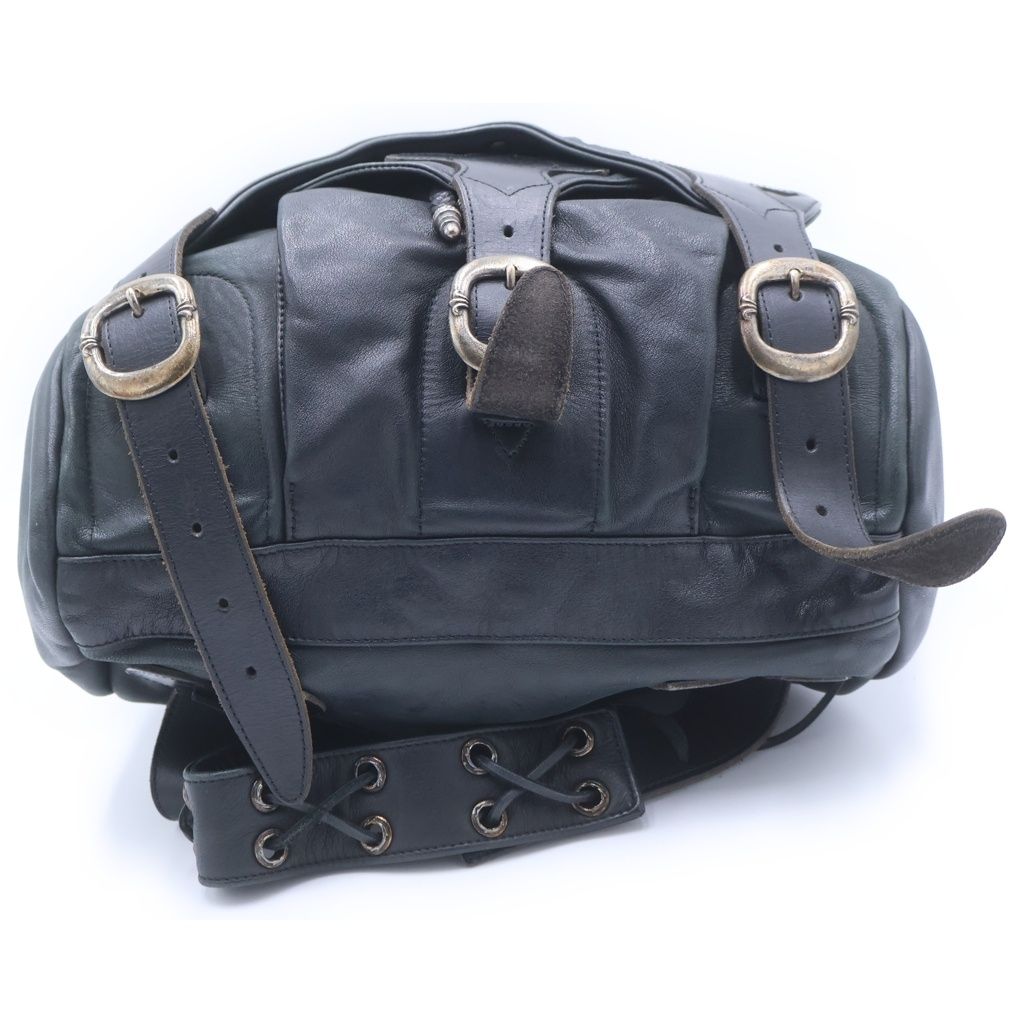 Chrome Hearts Backpack-l Large Backpack Gunslinger Strap Leather Black — view 6