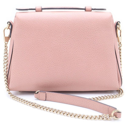 Gucci Interlocking Calf Leather 2-Way Shoulder Handbag Pink — view 2