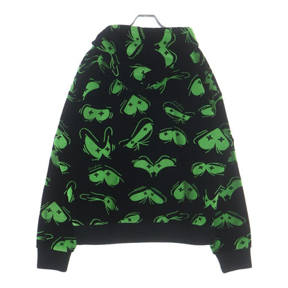 Louis Vuitton LV Eyes Graphic Velour Velvet Pullover Sweatshirt Hoodie Black — view 2