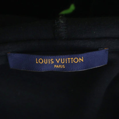 Louis Vuitton LV Eyes Graphic Velour Velvet Pullover Sweatshirt Hoodie Black — view 6
