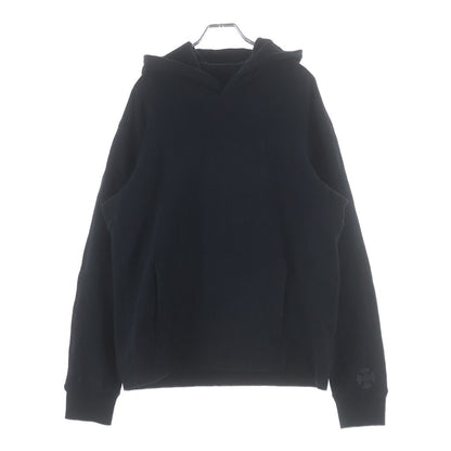 Chrome Hearts Not Logo Embroidery CH Plus Leather Patch Pullover Hoodie Black