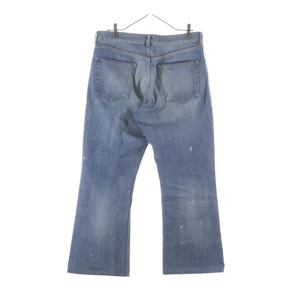 Balenciaga Destroyed Boots Cut Long Denim Pants Cut Jeans Indigo — view 2