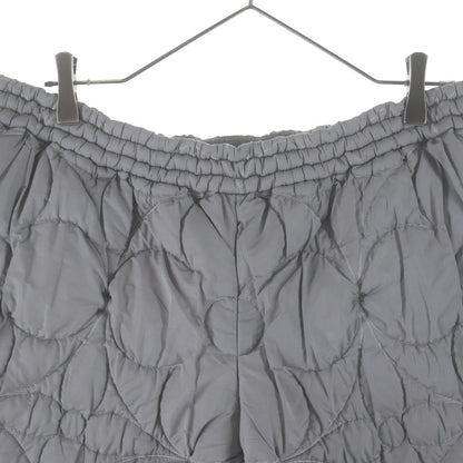Louis Vuitton Egyptian Cotton Gabardine Trousers Flower Quilted Shorts Gray — view 3