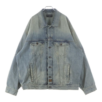 Balenciaga Oversized Denim Jacket Fade Indigo