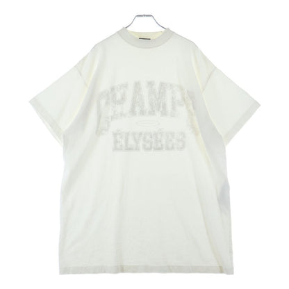 Balenciaga Over Champs Elysees T-Shirt Front Print Pullover Top Short Sleeve