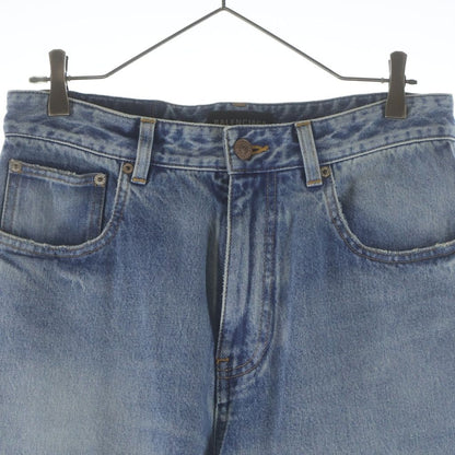 Balenciaga Loose Fit Jeans Fit Washed Denim Pants Indigo — view 3
