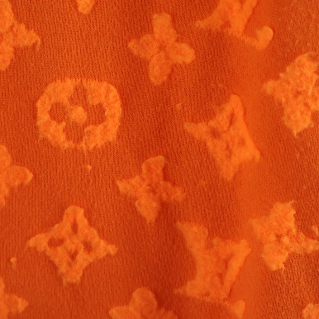 Louis Vuitton Full Monogram Jacquard Crewneck Knit Sweater Npn Orange — view 5
