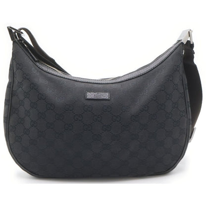 Gucci Crossbody Shoulder Bag GG Canvas Black