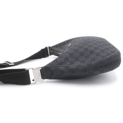 Gucci Crossbody Shoulder Bag GG Canvas Black — view 3