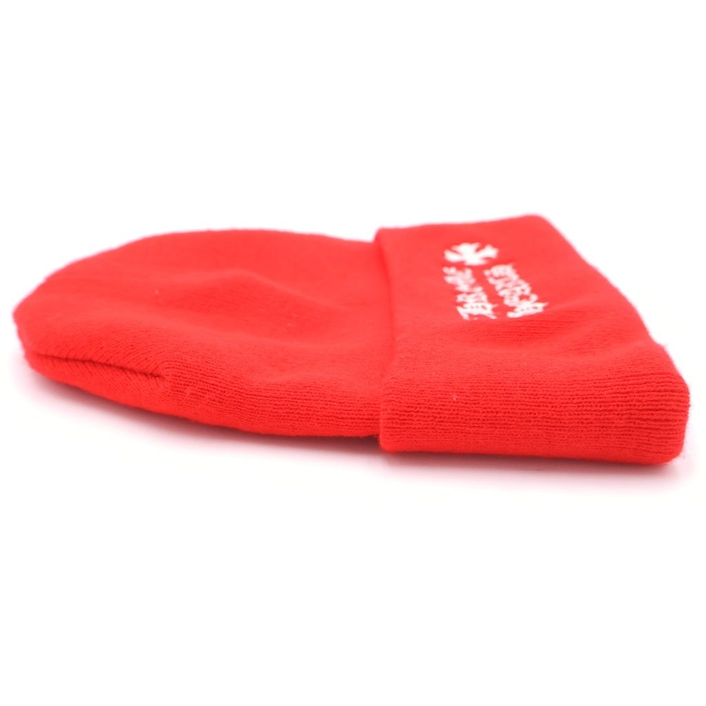 Chrome Hearts Watch Cap Logo Embroidery Beanie Knit Cap Hat Red — view 3