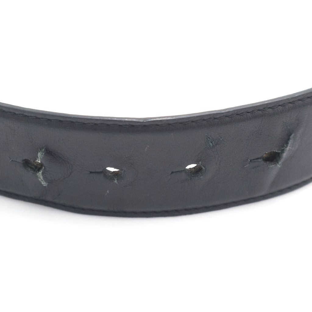 Versace Medusa Buckle Leather Belt Black — view 5