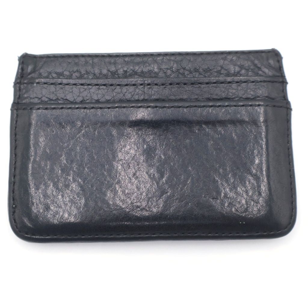 Chrome Hearts Double Side Leather Card Case Black with Scroll Label — view 2