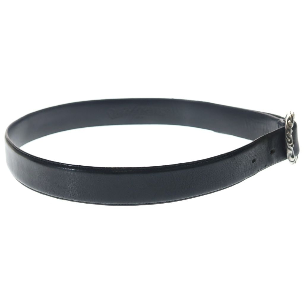 Chrome Hearts Blt Scrlrec Rectangle Scroll Leather Belt — view 3