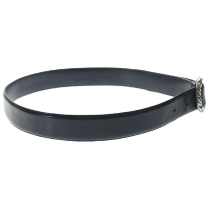 Chrome Hearts Blt Scrlrec Rectangle Scroll Leather Belt — view 3