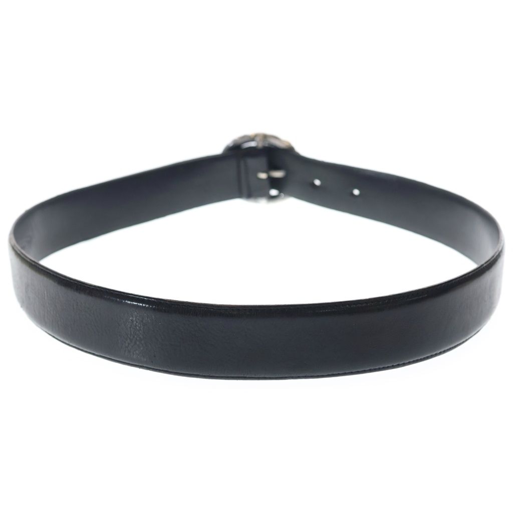 Chrome Hearts Blt Scrlrec Rectangle Scroll Leather Belt — view 2