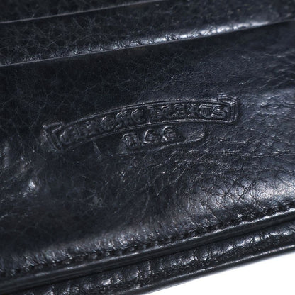Chrome Hearts Wave Leather Wallet Black — view 6