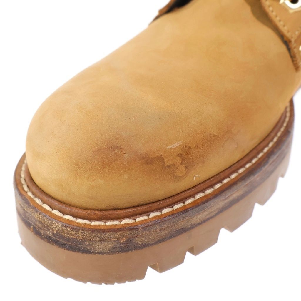 Louis Vuitton Oberkampf Suede Leather High Cut Boots Beige — view 6