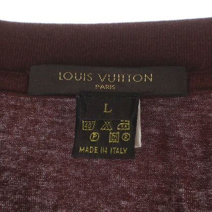 Louis Vuitton Henry Neck 10 Button Logo Pisneme Long Sleeve Top Red — view 6