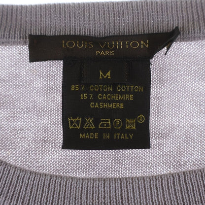 Louis Vuitton High Gee Cotton Cashmere Crew Neck Knit Gray Sweater — view 6