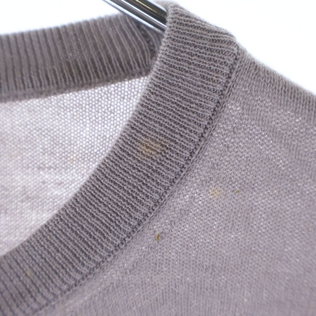 Louis Vuitton High Gee Cotton Cashmere Crew Neck Knit Gray Sweater — view 5