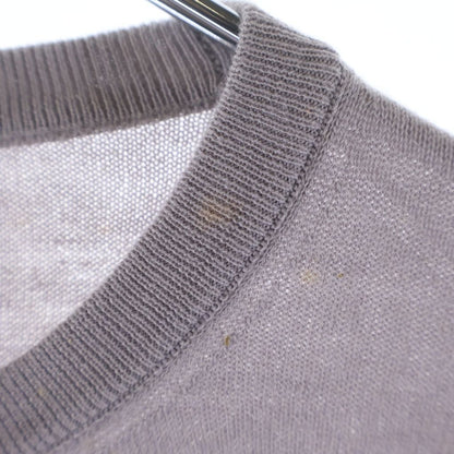 Louis Vuitton High Gee Cotton Cashmere Crew Neck Knit Gray Sweater — view 5