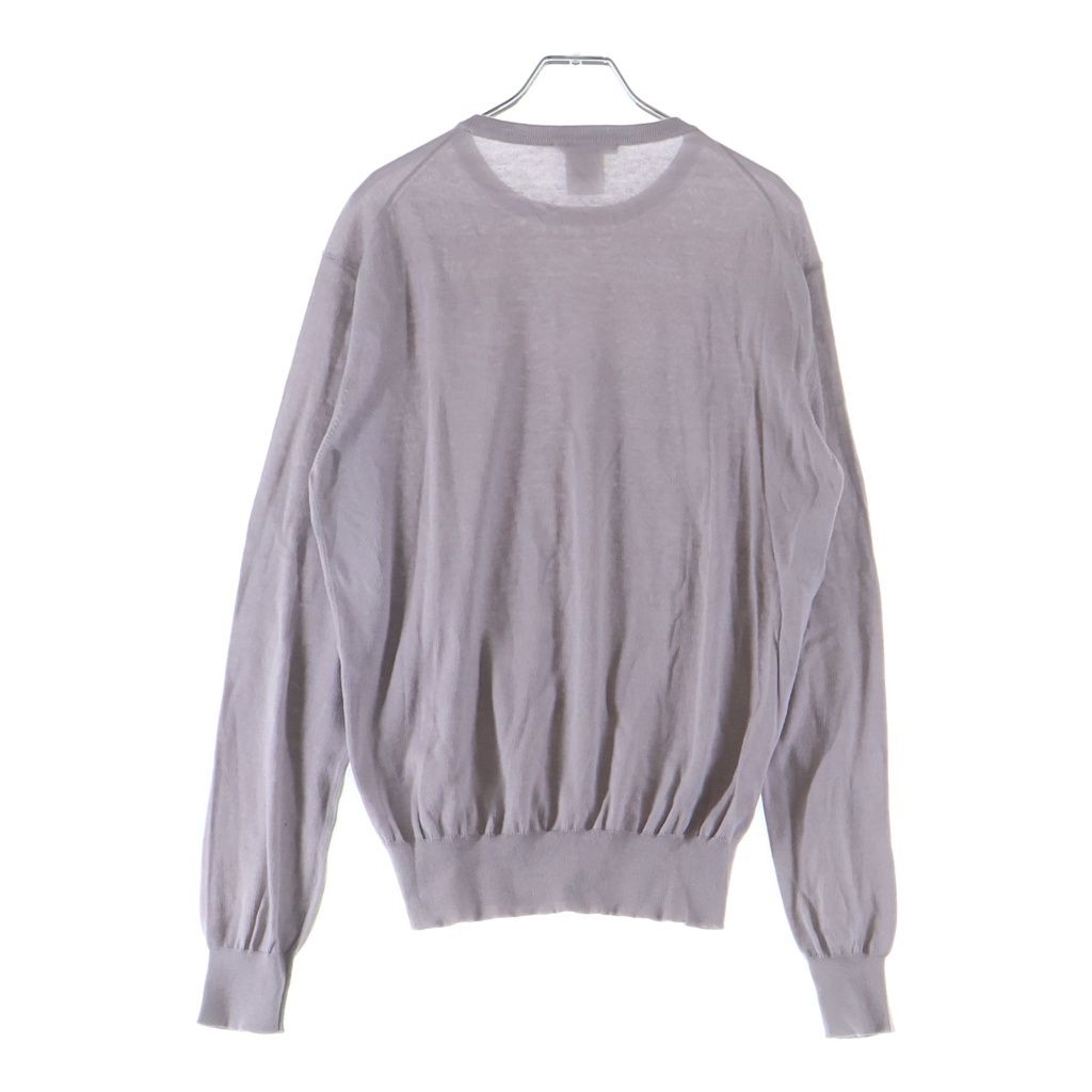 Louis Vuitton High Gee Cotton Cashmere Crew Neck Knit Gray Sweater — view 2