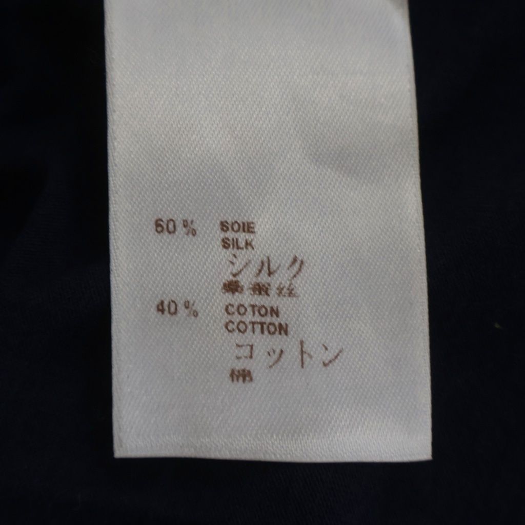 Louis Vuitton Raglan Switch Silk Cotton Henley Neck Elbow Patch Long Sleeve Top — view 8