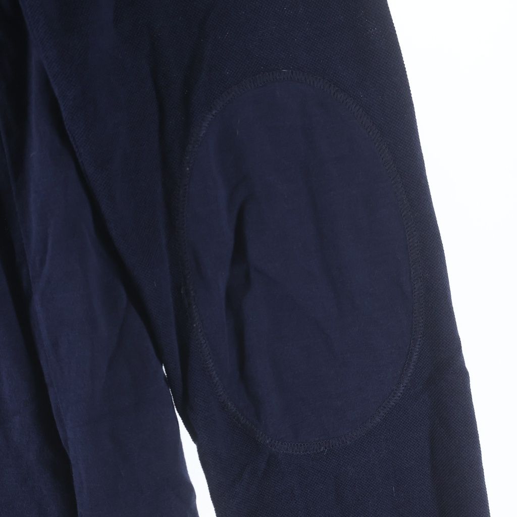 Louis Vuitton Raglan Switch Silk Cotton Henley Neck Elbow Patch Long Sleeve Top — view 5