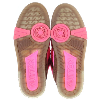 Louis Vuitton LV Trainer Line Monogram Low Cut Sneakers Pink Brown — view 5
