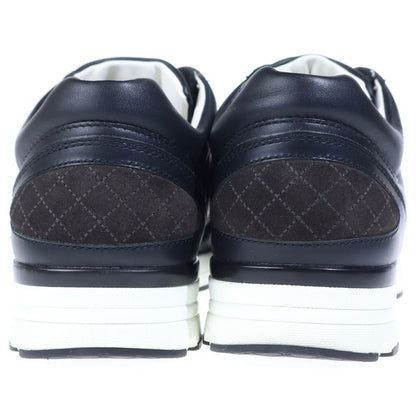 Chanel CC Logo Calfskin Low Cut Sneakers Black — view 3