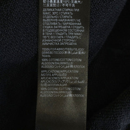Balenciaga Distressed Front Logo Embroidery Pullover Hoodie Black — view 7