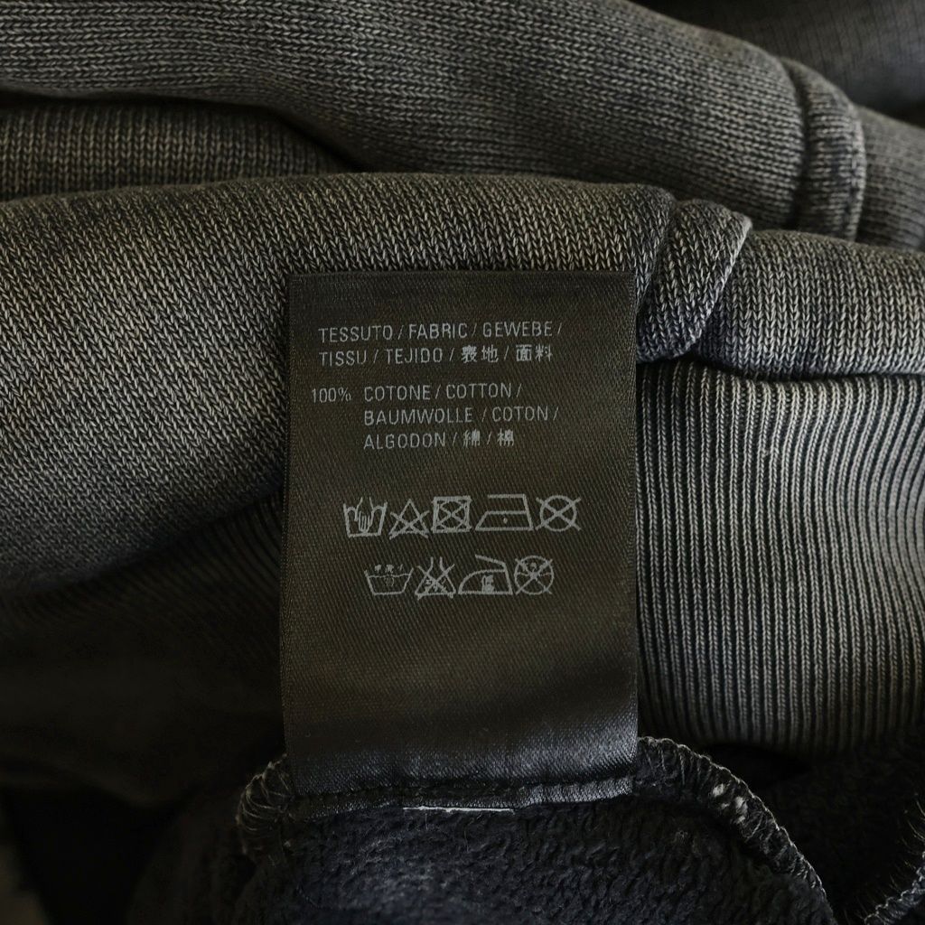 Balenciaga Oversized Zip Hoodie Farfetch Limited Distressed Zip Up Black — view 7