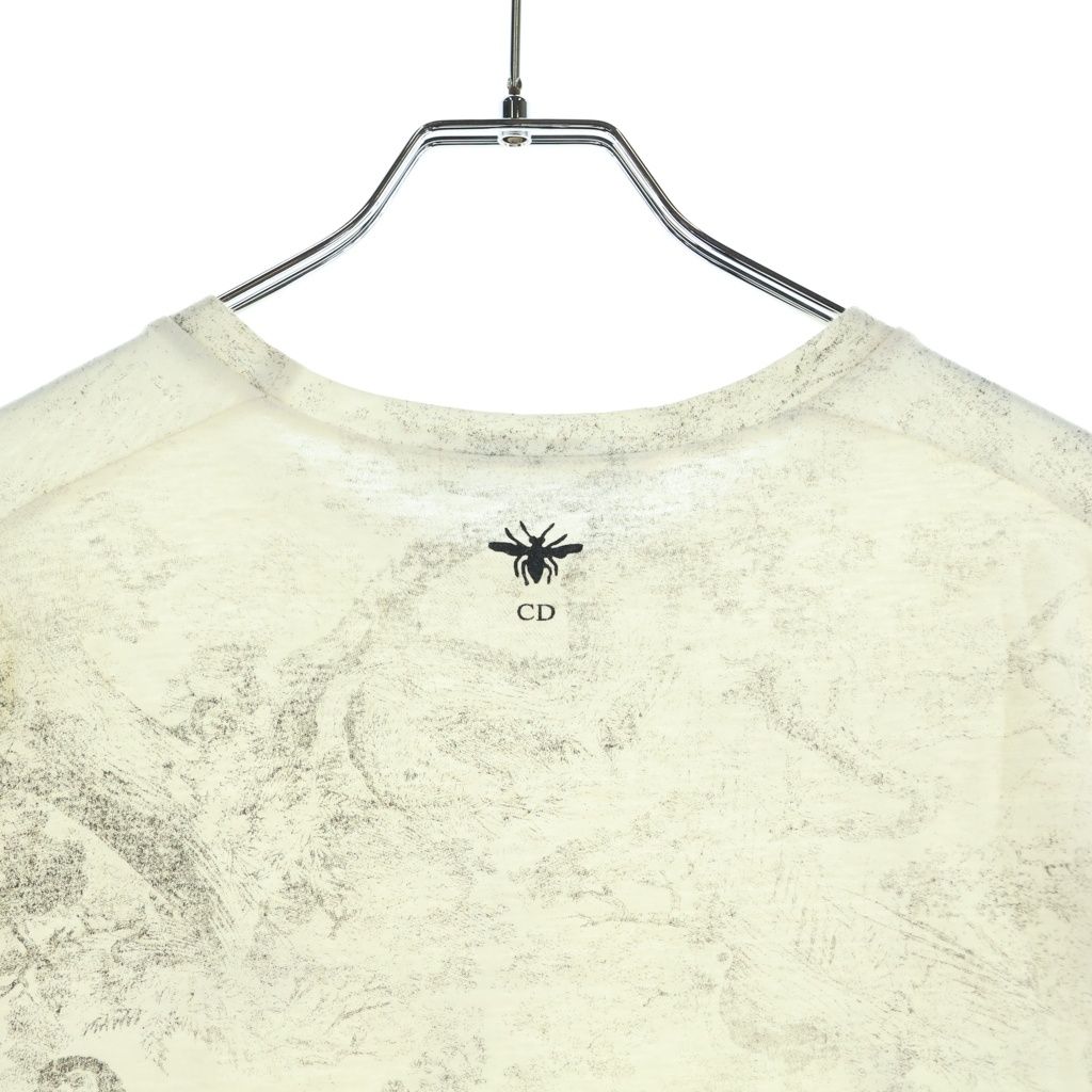 Dior Toile de Jouy Short Sleeve T-Shirt White — view 4