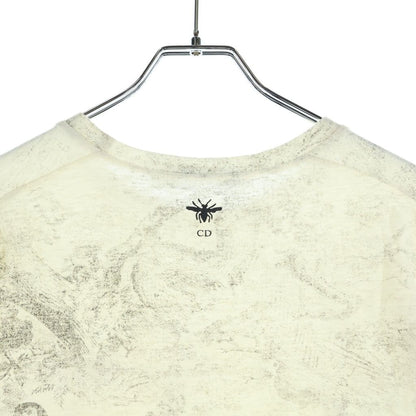Dior Toile de Jouy Short Sleeve T-Shirt White — view 4