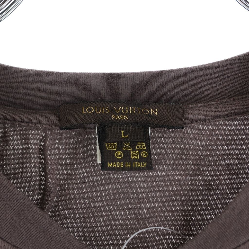 Louis Vuitton Henry Neck 10 Button Logo Pisneme Long Sleeve Top Brown — view 6