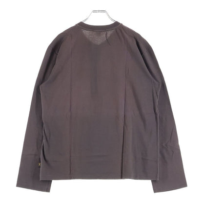 Louis Vuitton Henry Neck 10 Button Logo Pisneme Long Sleeve Top Brown — view 2