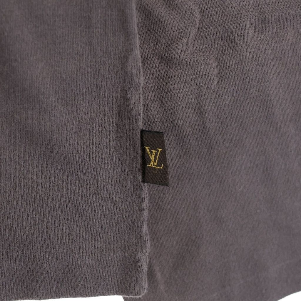 Louis Vuitton Henry Neck 10 Button Logo Pisneme Long Sleeve Top Brown — view 5